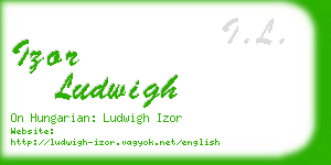 izor ludwigh business card